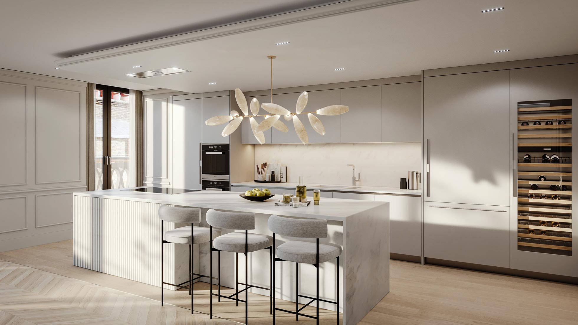 Marylebone Square公寓 开放式厨房